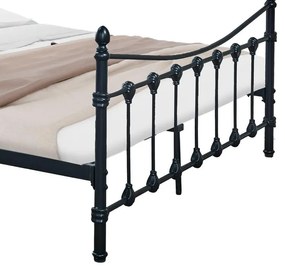 Κρεβάτι Beowulf μαύρο μεταλλικό 140x190x102εκ 147.6x194x102 εκ.