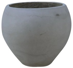 FLOWER POT-5 Cement Grey Φ55x40cm  Φ55x40cm [-Γκρι-] [-Artificial Cement (Recyclable)-] Ε6304,C