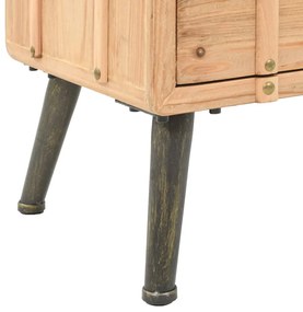 vidaXL Κομοδίνο 50 x 35 x 57 εκ. από Μασίφ Ξύλο Ελάτης