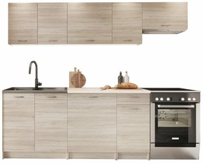 Σετ κουζίνας Trenton 105, 240x60cm, Πάγκος, Πλαστικοποιημένη μοριοσανίδα