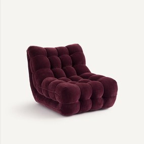 Καπιτονέ πολυθρόνα από βελούδινο chenille, Jud