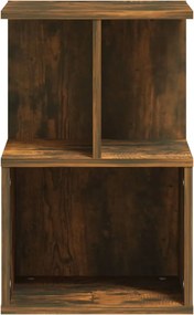 vidaXL Κομοδίνα 2 Τεμ. Καπνιστή Δρυς 35x35x55 εκ. από Επεξεργ. Ξύλο