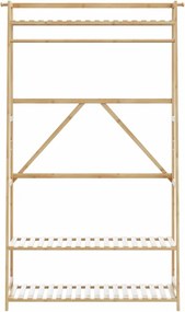 vidaXL Ράφι Ρούχων με Ράφια 110x40x180 εκ. από Μπαμπού