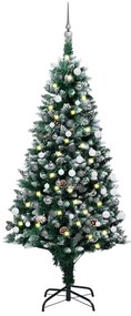 vidaXL Χριστουγεννιάτικο Δέντρο Τεχνητό LED/Μπάλες/Κουκουνάρια 150 εκ.