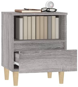 vidaXL Κομοδίνα 2 Τεμ. Γκρι Sonoma 40x35x50 εκ.