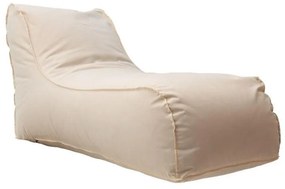 Bean bag lounger Lara Pakoworld 100% waterproof beige 60x150x40 εκ.