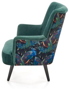 PAGONI chair color: dark green / black DIOMMI V-PL-PAGONI-FOT-C.ZIELONY