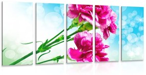 5 μέρη εικόνα λουλούδι γαρύφαλλο - 100x50