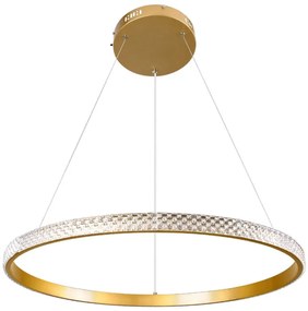 Φωτιστικό Οροφής Diamond 61131 Led 45W Φ60cm Gold Matt GloboStar Αλουμίνιο
