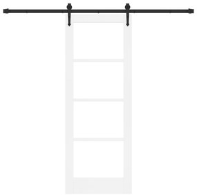 vidaXL Συρόμενη Πόρτα με Σετ Υλικών 'ORKDAL' Λευκή 73.5x198.5 εκ.