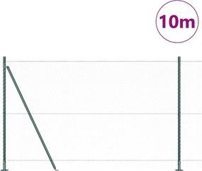 vidaXL Εξωτερική Εξαγωνική Περίφραξη με Σκυρόδετη Βάση 10 x 1,6 m
