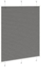vidaXL Πλισέ περσίδα Ανθρακί 110x100 cm Πλάτος υφάσματος 109,4 cm