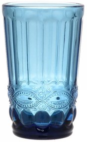 Σετ Ποτήρια Νερού από Γυαλί σε Μπλε Χρώμα 310ml 6τμχ