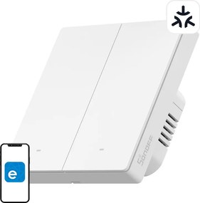 SONOFF M5-2C-86W WiFi Matter smart wall switch (2-channel)