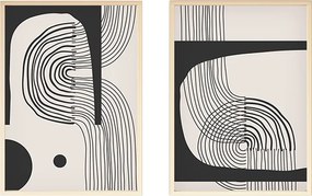 Πίνακας σε καμβά Bajou pakoworld δίπτυχος με ψηφιακή εκτύπωση 50x3x70εκ