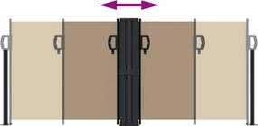 vidaXL Σκίαστρο Πλαϊνό Συρόμενο Taupe 100 x 1000 εκ.