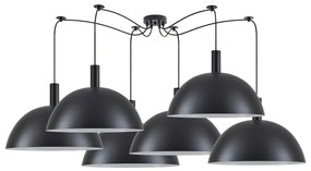 Φωτιστικό Οροφής  SE21-BL-4-BL6-MS50 ADEPT TUBE Black Metal Shade Pendant+ - 77-8502 - 51W - 100W - 77-8502