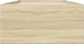 vidaXL Πλαίσιο Κρεβατιού Sonoma Δρυς 90 x 190 εκ. Επεξεργασμένο Ξύλο
