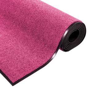vidaXL Χαλάκι Εξώπορτας Ροζ και Μαύρο 120 x 300 cm Πολυαμίδιο και PVC