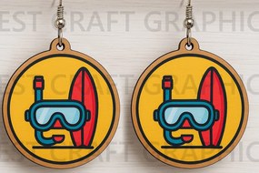 Σετ των 3 Intra απο ξύλο plywood 3mm-4mm πάχος – Σκουλαρίκια κοπής με λέιζερ μάσκα Snorkel Δίασταση 5x5 cm INTRAFABR-123663693