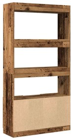 vidaXL Ντουλάπι Όψη Παλαιού Ξύλου 92x33x180 εκ. Επεξεργασμένο Ξύλο