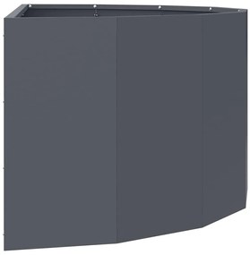 vidaXL Γλάστρα Ανθρακί 90 x 45 x 35 cm Ατσάλι