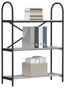 vidaXL Ράφι Βιβλίων Γκρι sonoma 80 x 30 x 109 εκ Επεξεργασμένο ξύλο