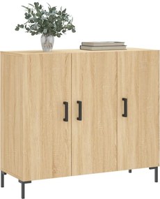 vidaXL Ντουλάπι Sonoma δρυς 90x34x80 εκ. Επεξεργασμένο Ξύλο