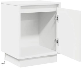 vidaXL Κομοδίνο με Λευκό 39 x 34.5 x 50 εκ. Επεξεργασμένο ξύλο