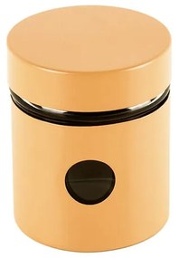 Muhler MR-1408BEXS Βάζο Ζάχαρη / Καφέ / Τσάι με Καπάκι Γυάλινο Μπεζ, 300ml