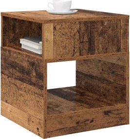 vidaXL End Table Παλιό ξύλο 40,5 x 40 x 45 εκ Επεξεργασμένο ξύλο