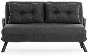 Καναπές - Κρεβάτι Διθέσιος Sando 859FTN2824 133x78x78cm Dark Grey