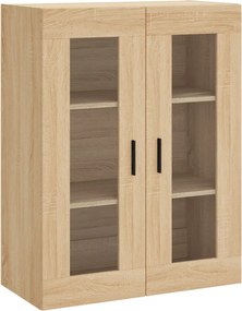 vidaXL Ντουλάπι Sonoma δρυς 69,5 x 34 x 180 εκ. από Επεξεργασμένο Ξύλο
