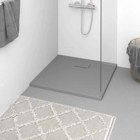 vidaXL Βάση Ντουζιέρας Γκρι 90 x 90 εκ. από SMC