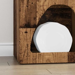 vidaXL Πλαϊνό γραφείο ELST Παλιό ξύλο 40 x 35 x 100.5 εκ