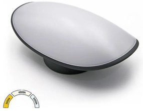 Adeleq Απλίκα LED Αλουμινίου Ορθογώνια Οβάλ 8W CCT ΙΡ54 Γραφίτης 3-111