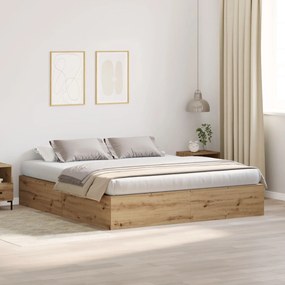 Κρεβάτι Αποθήκης Artisan Oak 180x200 εκ.