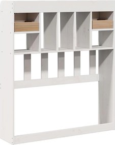 vidaXL Κεφαλάρι με Αποθ. Χώρο Λευκό 90 εκ. από Μασίφ Ξύλο Πεύκου