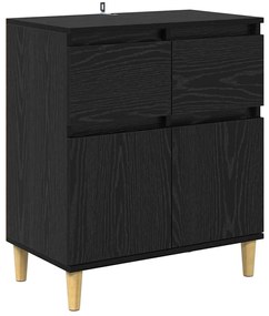 vidaXL Πλαϊνό γραφείο Μαύρη Οξυά 60 x 35 x 70 cm Επεξεργασμένο ξύλο