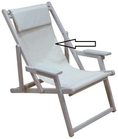 TORINO ΥΦΑΣΜΑ ΕΚΡΟΥ ΜΕ ΜΑΞΙΛΑΡΙ ΓΙΑ ΣΕΖΛΟΝΓΚ 118X43εκ. ZITA PLUS 118X43εκ.