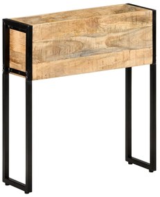 vidaXL Ζαρντινιέρα 60 x 20 x 68 εκ. από Ακατέργαστο Ξύλο Μάνγκο