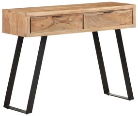 vidaXL Τραπέζι Κονσόλα Live Edge 100x35x76 εκ. από Μασίφ Ξύλο Ακακίας