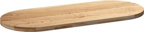 vidaXL Επιτραπέζια επιφάνεια 140x60x4 εκ. από Μασίφ Ξύλο Δρυός Οβάλ
