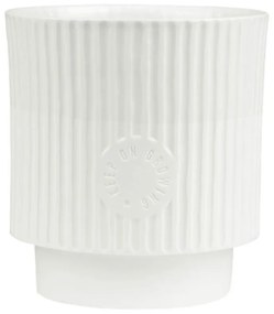 Βάζo Πορσελάνινο Keep On Growing RD0016498 14,5x13,5cm White Raeder Porcelain,Glass