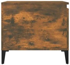 vidaXL Τραπεζάκι Σαλονιού Καπνιστή Δρυς 100x50x45 εκ. Επεξεργασμ. Ξύλο