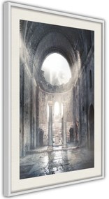 Αφίσα - Ruins of a Cathedral - 30x45 - Μαύρο - Με πασπαρτού