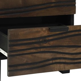 vidaXL Κομοδίνο Καρυδιά 40 x 33 x 46 εκ. Επεξεργασμένο Ξύλο