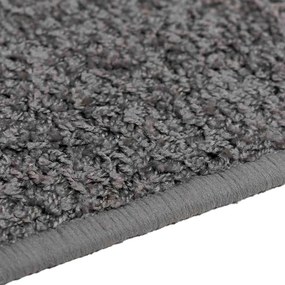 vidaXL Δερμάτινο Χαλί Γκρι 50 x 100 cm 100% Πολυπροπυλένιο Τούφτα