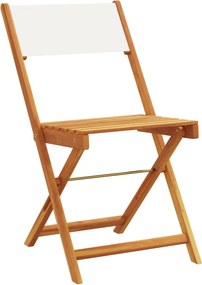 vidaXL Σετ Τραπεζαρίας Κήπου 5 τεμ. Κρεμ Ύφασμα/Μασίφ Πεύκου