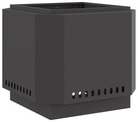 vidaXL Καπνιστός Εστία Μαύρη 58x58x51 εκ Ατσάλι
